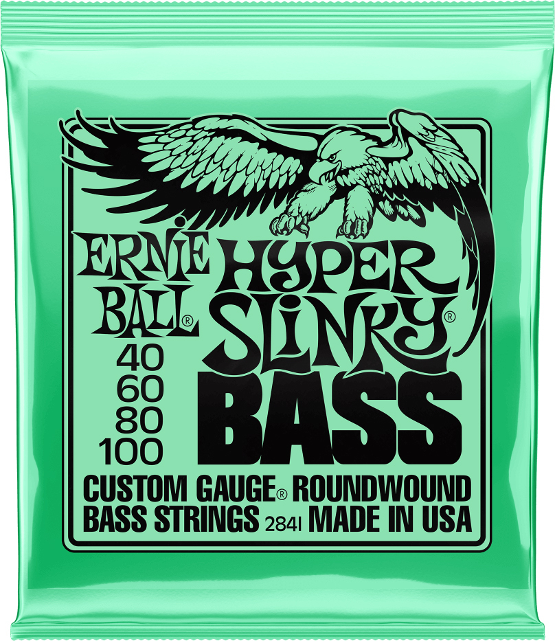 Ernie Ball P02841 Hyper Slinky Nickel Wound Electric Bass 4c 40-100 - Elektrische bassnaren - Main picture