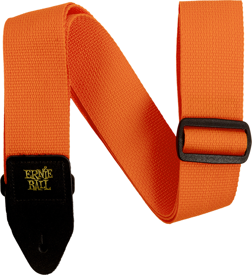 Ernie Ball Polypro 2.inc Guitar Strap Orange & Black - Gitaarriem - Main picture