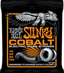 Elektrische bassnaren Ernie ball Bass (4) 2733 Slinky Cobalt 045-105 - Set van 4 snaren