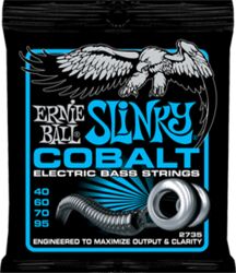 Elektrische bassnaren Ernie ball Bass (4) 2735 Slinky Cobalt 040-095 - Set van 4 snaren