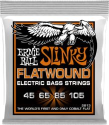 Elektrische bassnaren Ernie ball Bass (4) 2813 Slinky Flatwound 45-105 - Set van 4 snaren