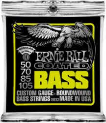 Elektrische bassnaren Ernie ball Bass (4) 3832 Coated Regular Slinky 50-105 - Set van 4 snaren