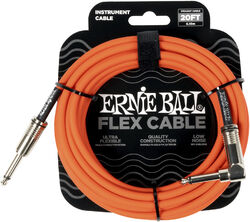 Flex instrument cable jack/jack angled 6m orange