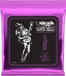 Elektrische gitaarsnaren Ernie ball Cordes électrique signature Slash - 11-48 - Snarenset