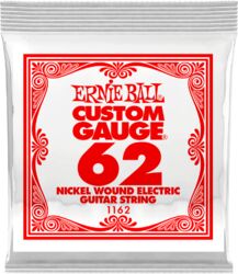 Elektrische gitaarsnaren Ernie ball Electric (1) 1162 Slinky Nickel Wound 62 - Snaar per stuk