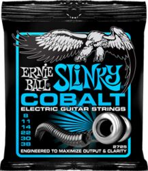 Elektrische gitaarsnaren Ernie ball Electric (6) 2725 Cobalt Extra Slinky 8-38 - Snarenset