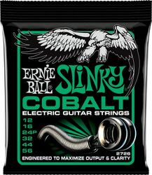 Elektrische gitaarsnaren Ernie ball Electric (6) 2726 Cobalt Not Even Slinky 12-56 - Snarenset