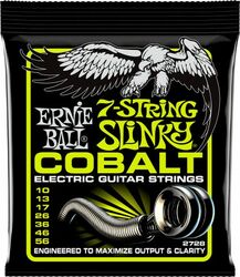 Elektrische gitaarsnaren Ernie ball Electric (7) 2728 Cobalt Regular Slinky 10-56 - 7-snarige set