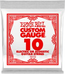 Elektrische gitaarsnaren Ernie ball Electric / Acoustic (1) 1010 Slinky Nickel Wound 10 - Snaar per stuk