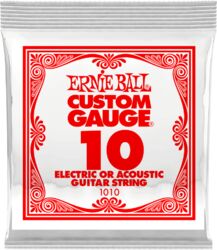 Elektrische gitaarsnaren Ernie ball Electric / Acoustic (1) 1010 Slinky Nickel Wound 10 - Snaar per stuk