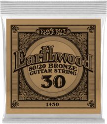 Westerngitaarsnaren  Ernie ball Folk (1) Earthwood 80/20 Bronze 030 - Snaar per stuk