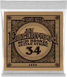 Westerngitaarsnaren  Ernie ball Folk (1) Earthwood 80/20 Bronze 034 - Snaar per stuk