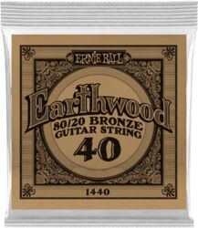 Westerngitaarsnaren  Ernie ball Folk (1) Earthwood 80/20 Bronze 040 - Snaar per stuk