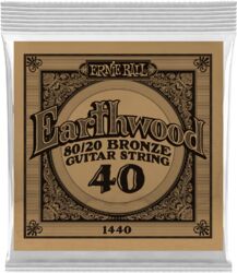 Westerngitaarsnaren  Ernie ball Folk (1) Earthwood 80/20 Bronze 040 - Snaar per stuk