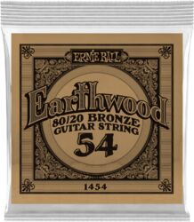 Westerngitaarsnaren  Ernie ball Folk (1) Earthwood 80/20 Bronze 054 - Snaar per stuk