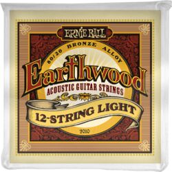Westerngitaarsnaren  Ernie ball Folk (12) 2010 Earthwood Light 009-046 - 12-snarige set