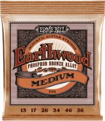 Westerngitaarsnaren  Ernie ball Folk (6) 2144 Earthwood Phosphor Medium 13-56 - Snarenset