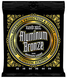 Westerngitaarsnaren  Ernie ball Folk (6) 2566 Aluminum Bronze 12-54 - Snarenset