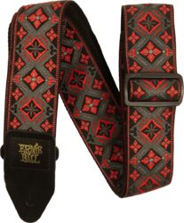 Gitaarriem Ernie ball Jacquard 2-inches Guitar Strap - Red King