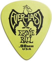 Plectrum Ernie ball Everlast Sachet de 12 Vert 0,88mm