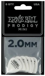 Plectrum Ernie ball Mediators prodigy blanc mini 2mm (X6)