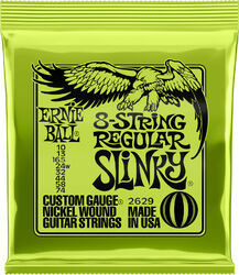 Elektrische gitaarsnaren Ernie ball P02629 Electric Guitar 8-String Set Regular Slinky Nickel Wound 10-74