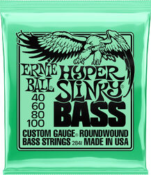Elektrische bassnaren Ernie ball P02841 Electric Bass 4-String Set Hyper Slinky Nickel Wound 40-100 - Set van 4 snaren