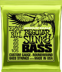 Elektrische bassnaren Ernie ball P02856 Electric Bass 4-String Set Regular Slinky Nickel Wound Medium Scale 45-105 - Set van 4 snaren