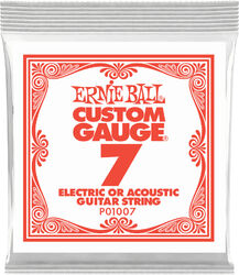 Elektrische gitaarsnaren Ernie ball Slinky nickel wound 7 - Snaar per stuk
