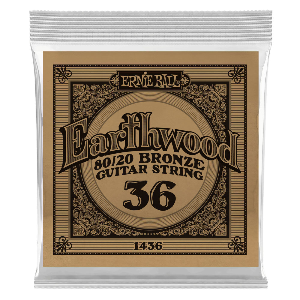 Ernie Ball Corde Au DÉtail Folk (1) Earthwood 80/20 Bronze 036 - Westerngitaarsnaren - Variation 1