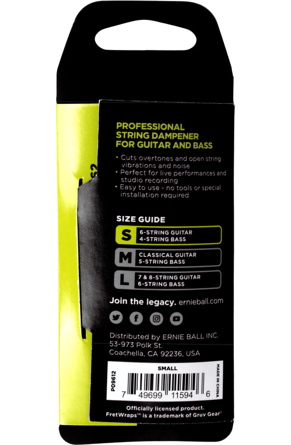 Ernie Ball Fretwrap String Muter Sm P09612 - Snarendemper - Variation 1