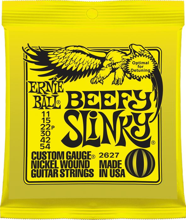 Ernie Ball Jeu De 6 Cordes Electric (6) 2627 Beefy Slinky 11-54 (optimal For Detuning) - Elektrische gitaarsnaren - Variation 1