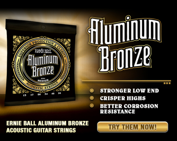 Ernie Ball Jeu De 6 Cordes Folk (6) 2570 Aluminum Bronze Medium Light 10-50 - Westerngitaarsnaren - Variation 4