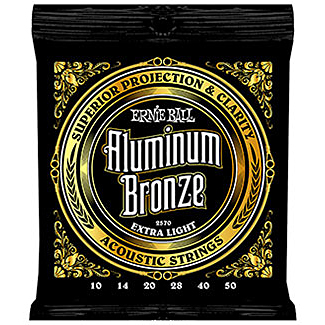 Ernie Ball Jeu De 6 Cordes Folk (6) 2570 Aluminum Bronze Medium Light 10-50 - Westerngitaarsnaren - Variation 1