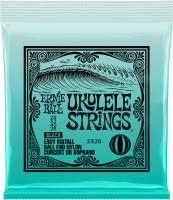 P02326 Ukulele 4-String Set Ball End Nylon Black Concert / Soprano 28-28 - set van 4 snaren