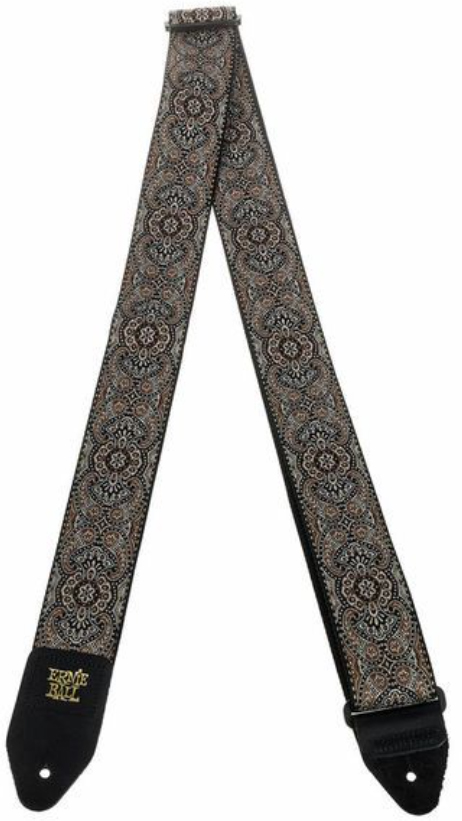 Ernie Ball P04163 Gold & Black Paisley Jacquard 2in. Guitar Strap Polypropylene 5.08cm - Gitaarriem - Variation 1