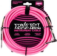P06083 Braided 18ft Straigth / Angle Instrument Cable - Neon Pink