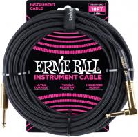 P06086 Braided 18ft Straigth / Angle Instrument Cable - Black