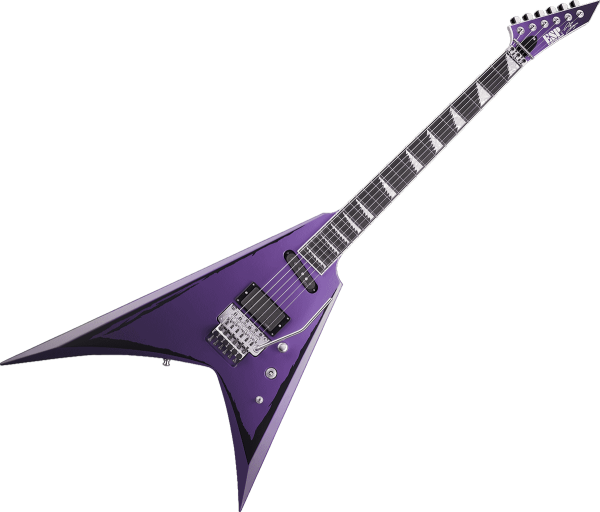 Solid body elektrische gitaar Esp Alexi Laiho Ripped Signature - Purple fade w/ pinstripes