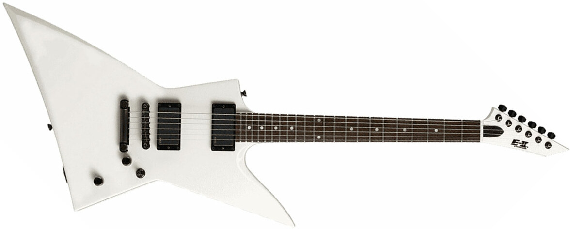 Esp E-ii Ex Sw Hh Emg Ht Rw - Snow White - Metalen elektrische gitaar - Main picture