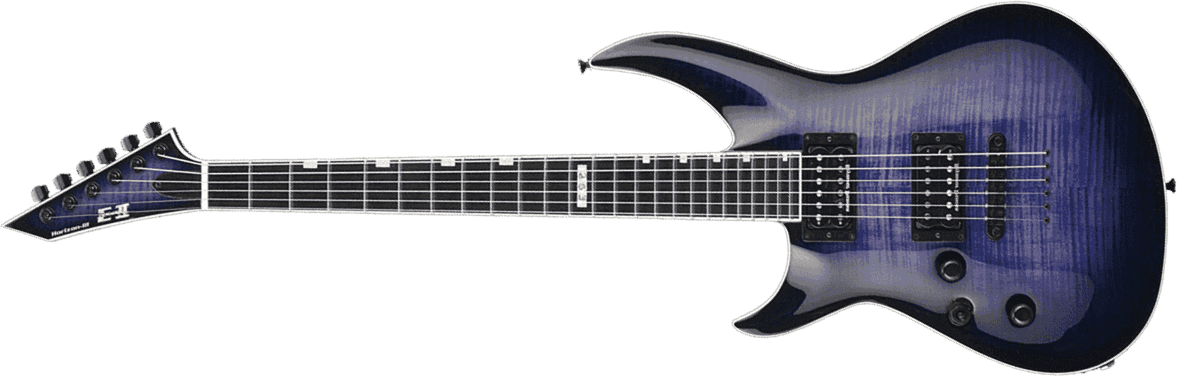 Esp E-ii Horizon Iii Lh Gaucher Japon Hh Seymour Duncan Eb - Reindeer Blue - Linkshandige elektrische gitaar - Main picture
