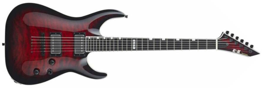Esp E-ii Horizon Nt-ii 2h Emg Eb - See Thru Black Cherry - Elektrische gitaar in Str-vorm - Main picture