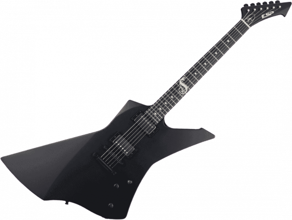 Solid body elektrische gitaar Esp Custom Shop James Hetfield Snakebyte (Japan) - Black satin