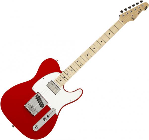 Solid body elektrische gitaar Esp Custom Shop Ron Wood Original - Racing red
