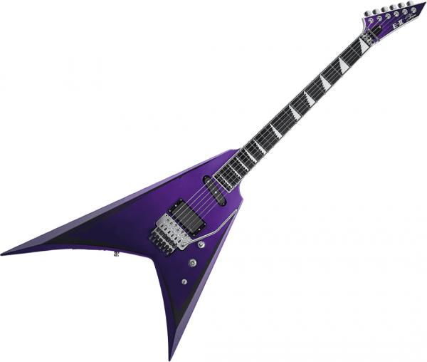 Solid body elektrische gitaar Esp E-II Alexi Ripped (Japan) - Purple fade satin w/ ripped pinstripes