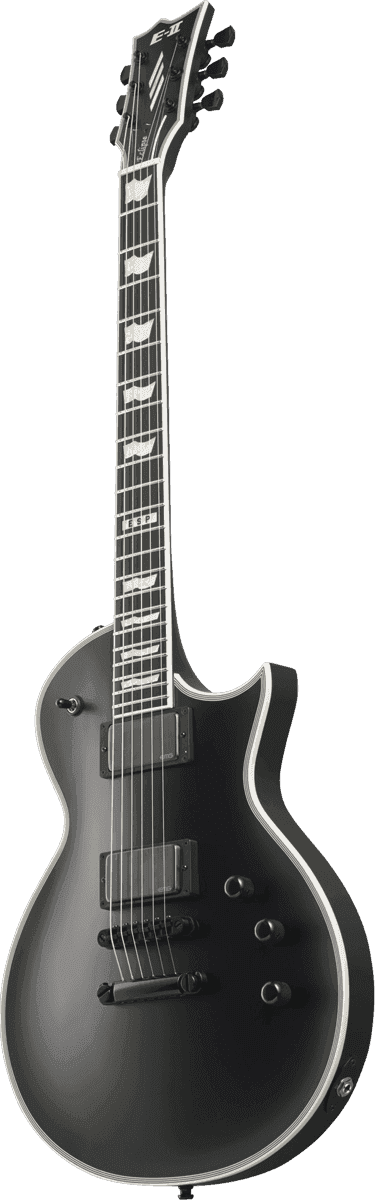 Esp Eclipse Hh Emg Ht Eb - Black Satin - Enkel gesneden elektrische gitaar - Variation 1