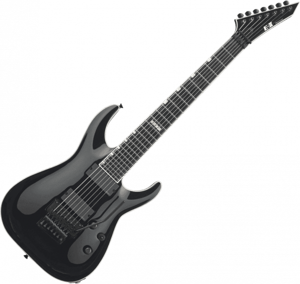 Solid body elektrische gitaar Esp E-II HORIZON FR-7 - Black