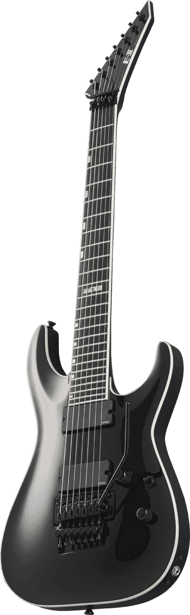 Esp E-ii Horizon Fr-7 Jap 7c 2h Emg Eb - Black - 7-snarige elektrische gitaar - Variation 1