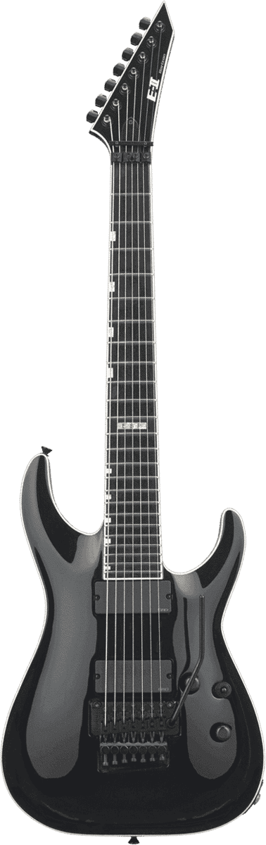Esp E-ii Horizon Fr-7 Jap 7c 2h Emg Eb - Black - 7-snarige elektrische gitaar - Variation 2