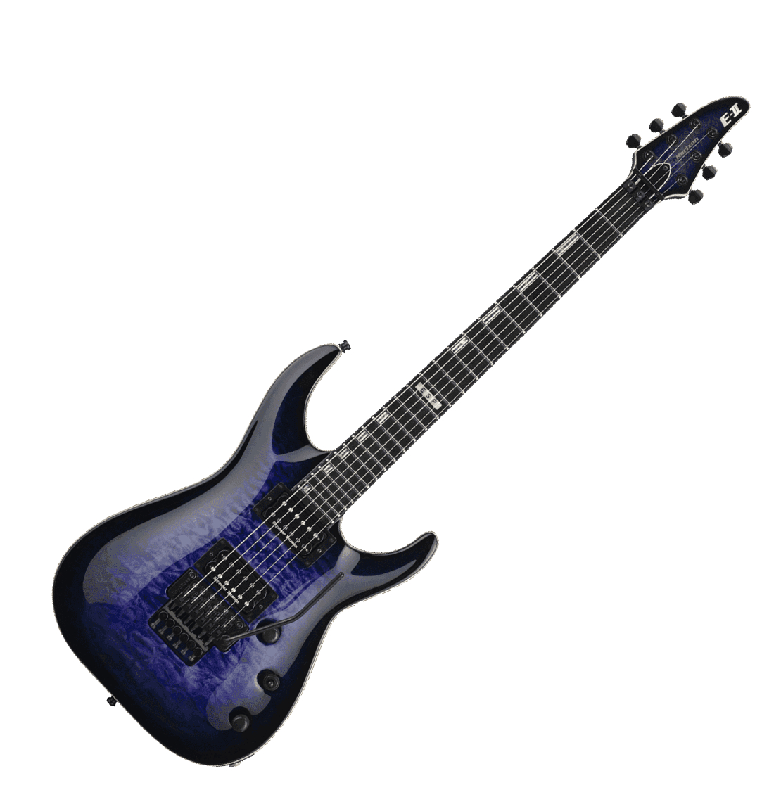 Esp E-ii Horizon Fr Rdb Hh Seymour Duncan Eb - Reindeer Blue - Elektrische gitaar in Str-vorm - Variation 1